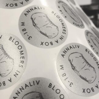 Frosted Labels - Silver Etch Finish