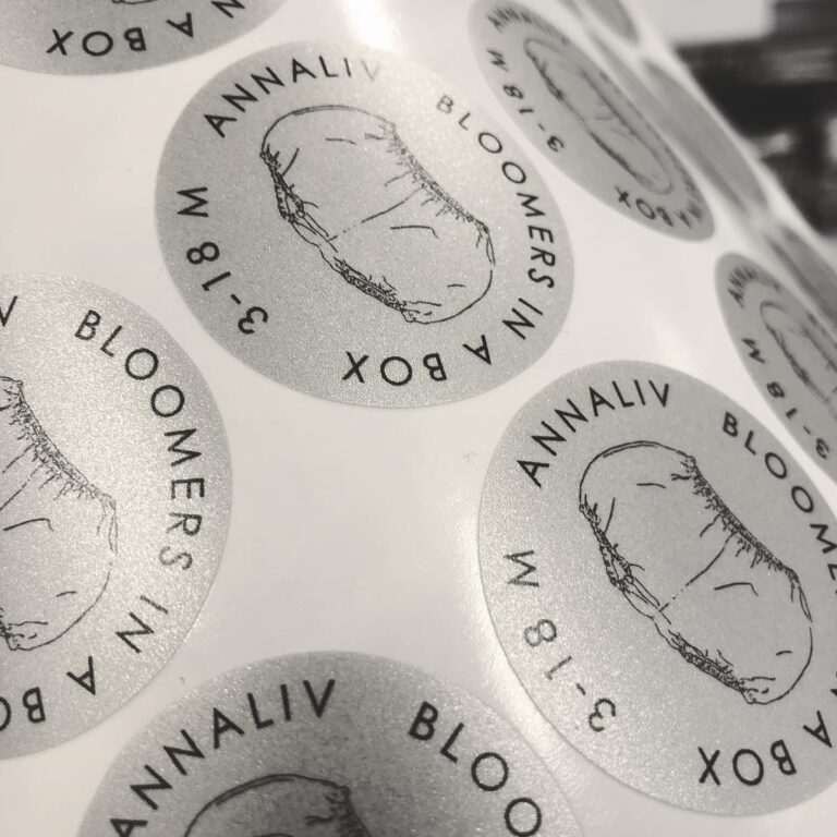 Frosted Labels - Silver Etch Finish
