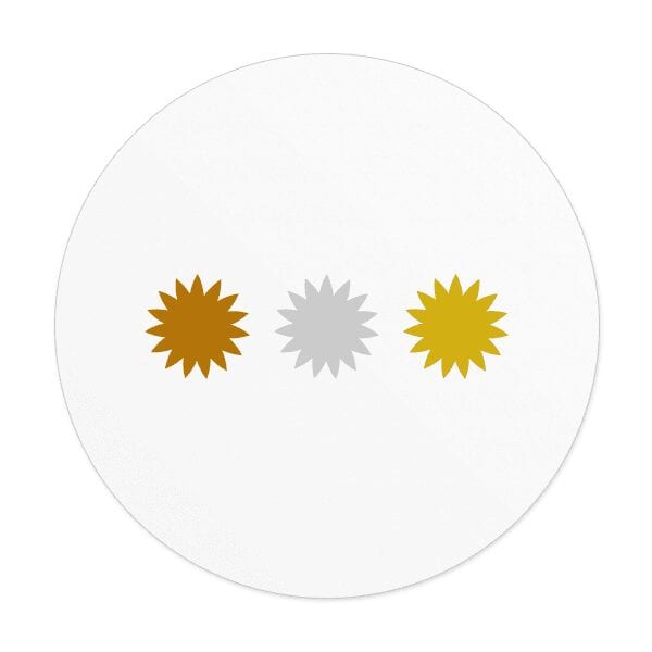 Round Foiled Labels