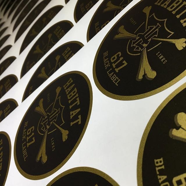 Gold Labels - Metallic Satin Finish