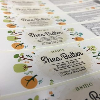 Waterproof adhesive vinyl labels