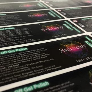 Printed waterproof vinyl labels