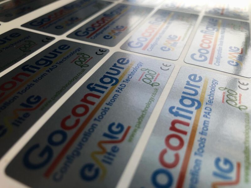 The colour came out really well on these satin silver labels! #satinsilverlabels #silver #satin #vinyl #rectangular #labels #stickers